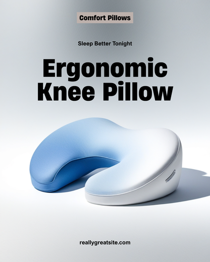 EaseGlide orthopedic knee pillow standalone product shot