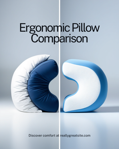 Comparison of ordinary pillow versus EaseGlide ergonomic knee pillow