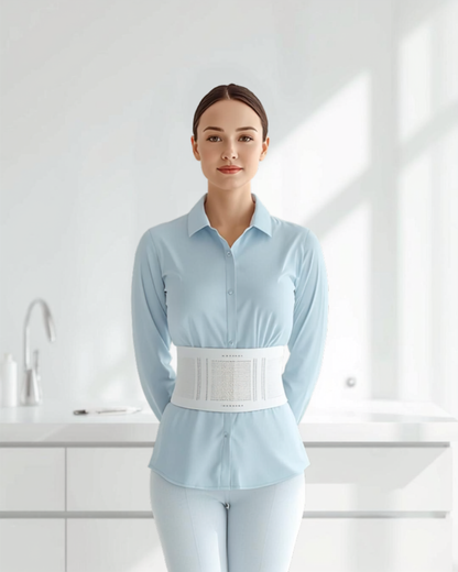 Person standing confidently with upright posture using PostureFix