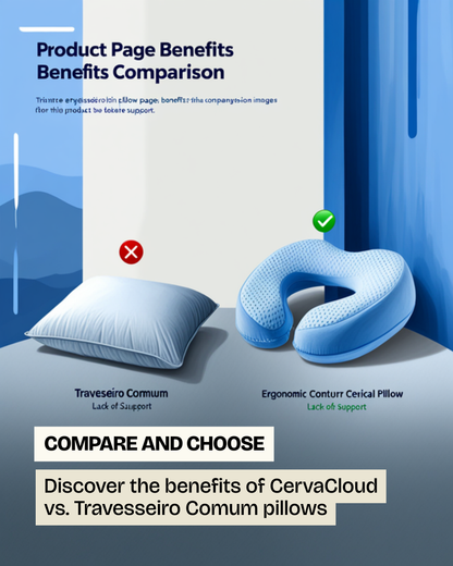 CervaCloud vs ordinary pillow comparison